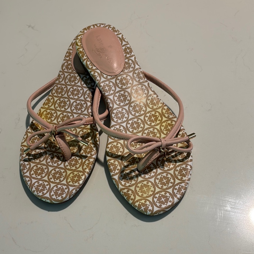 Kate Spade ♠️ Stylish Pink Bow Women's Sandals 9.5